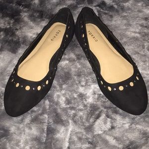 Torrid Flats with Cutouts & Metal Embellishments
